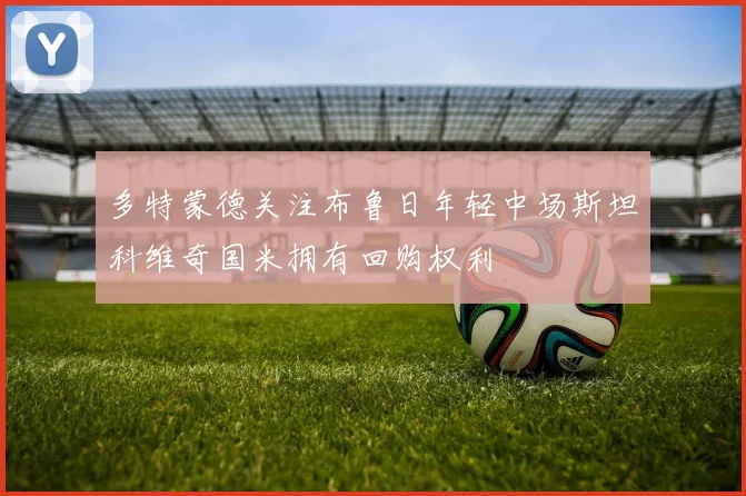 多特蒙德关注布鲁日年轻中场斯坦科维奇国米拥有回购权利